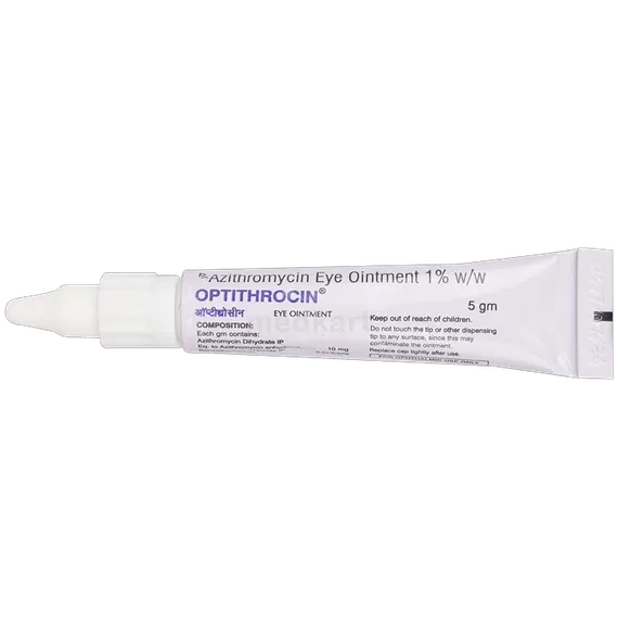 optithrocin eye ointment 5 gm
